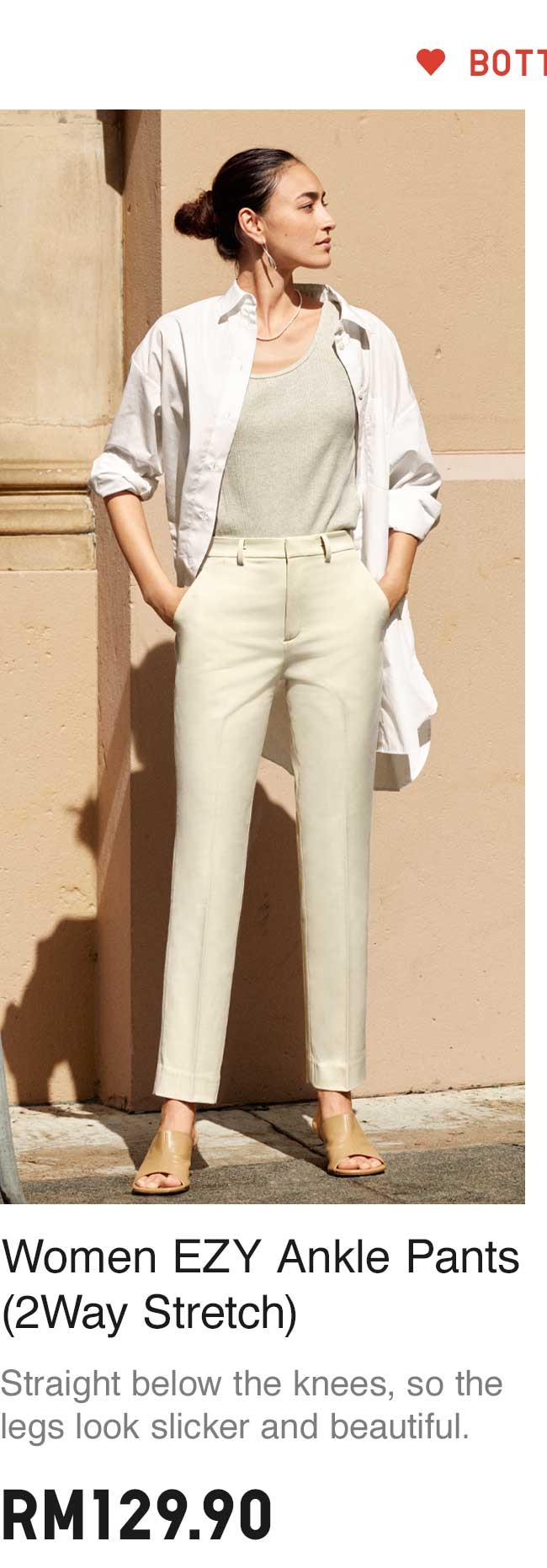 WOMEN EZY ANKLE PANTS (2WAY STRETCH)