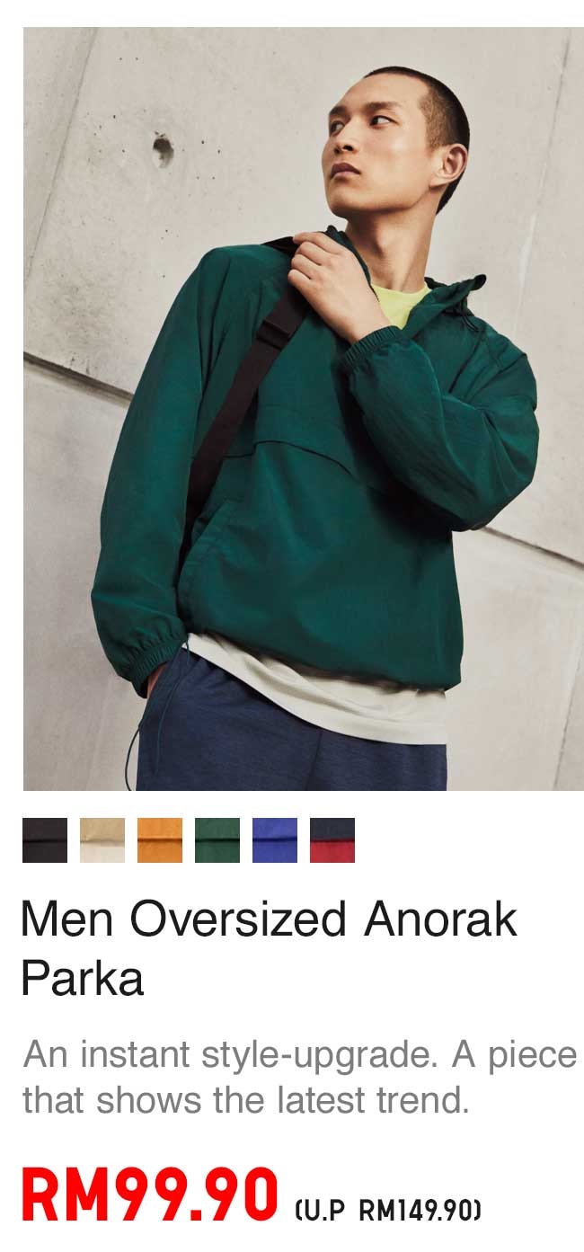 MEN OVERSIZED ANORAK PARKA