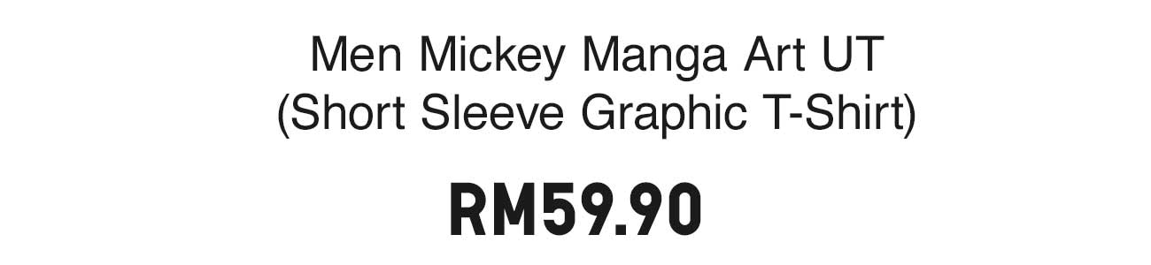 MEN MICKEY MANGA ART UT (SHORT SLEEVE GRAPHIC T-SHIRT)