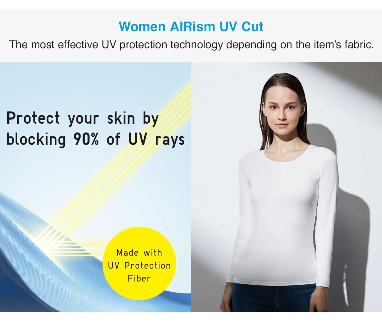 WOMEN AIRISM UV CUT