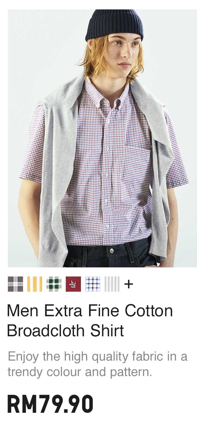 MEN EXTRA FINE COTTON BROADCLOTH SHIRT