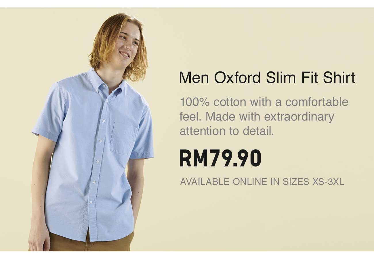 MEN OXFORD SLIM FIT SHIRT