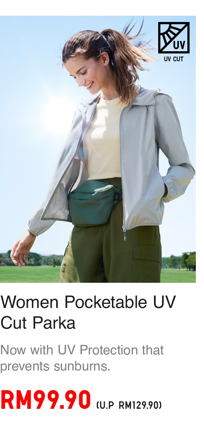 WOMEN POCKETABLE UV CUT PARKA