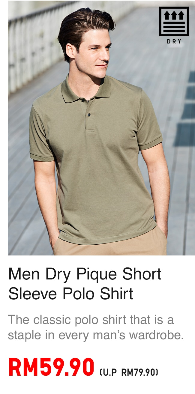 MEN DRY PIQUE POLO SHIRT