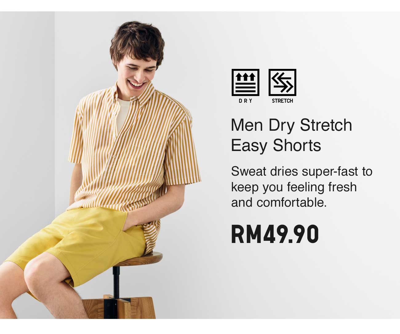 MEN DRY STRETCH EASY SHORTS