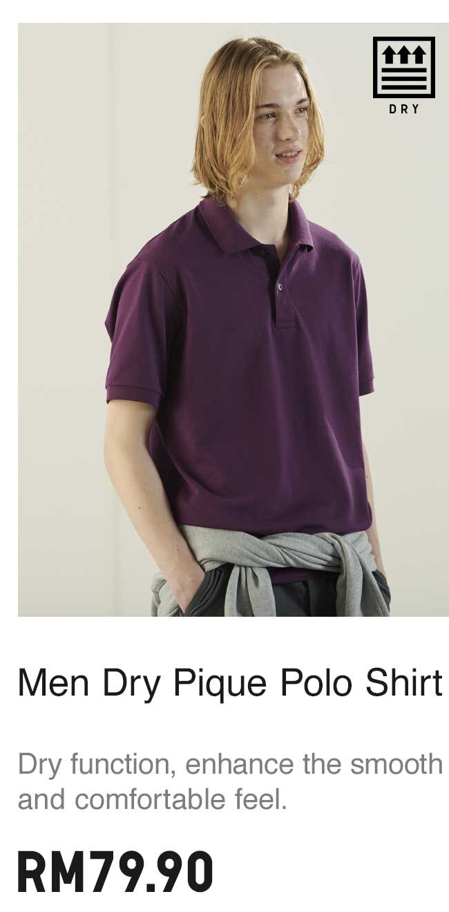 MEN DRY- PIQUE POLO SHIRT