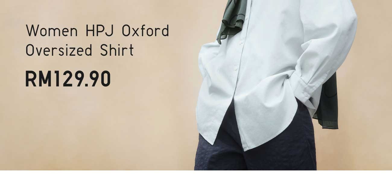 WOMEN HPJ OXFORD OVERSIZED SHIRT