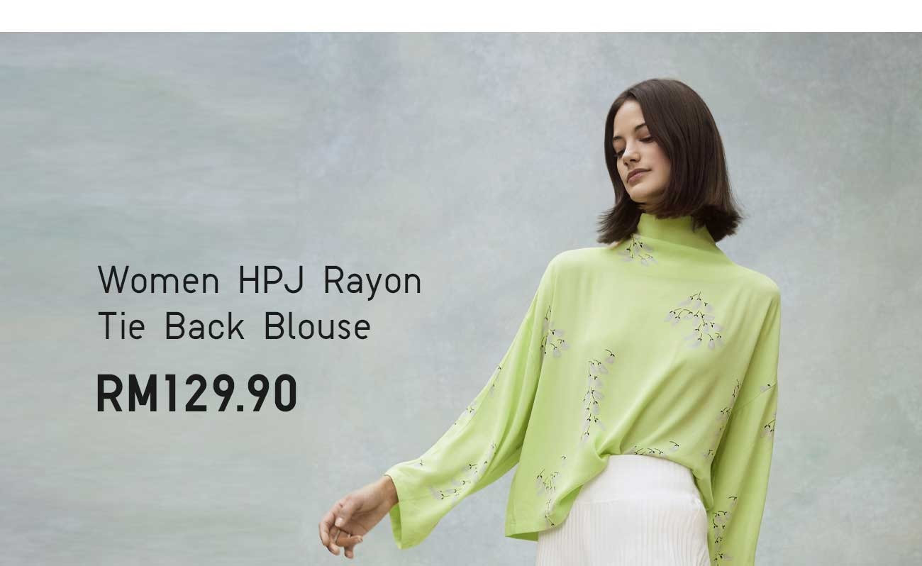 WOMEN HPJ RAYON TIE BACK BLOUSE