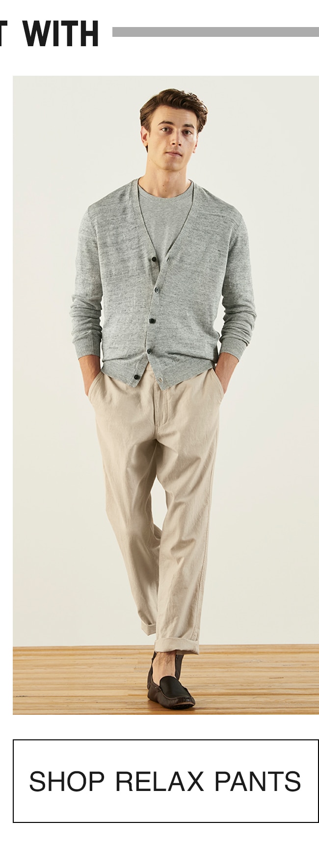 LINEN BLENDED RELAXED PANTS