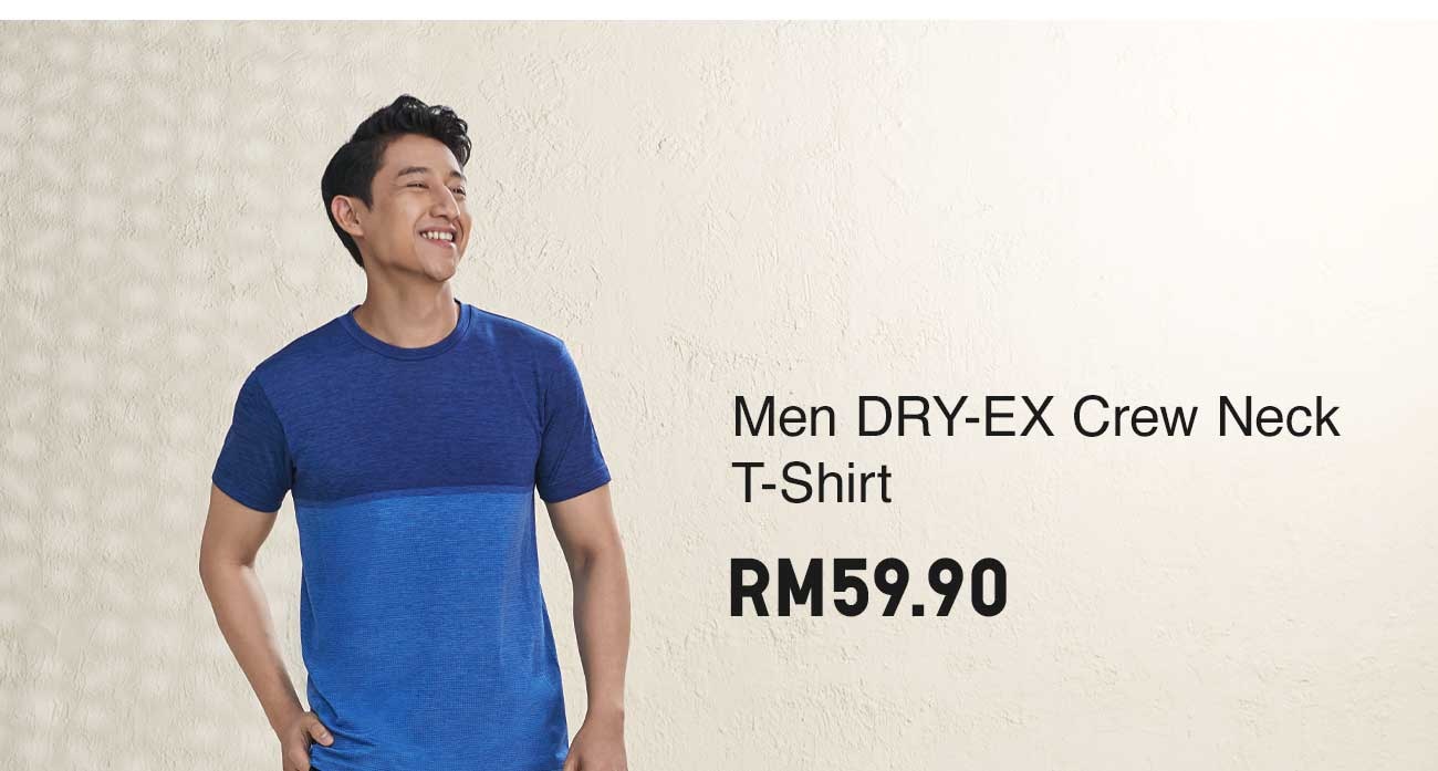 MEN DRY-EX CREW NECK T-SHIRT