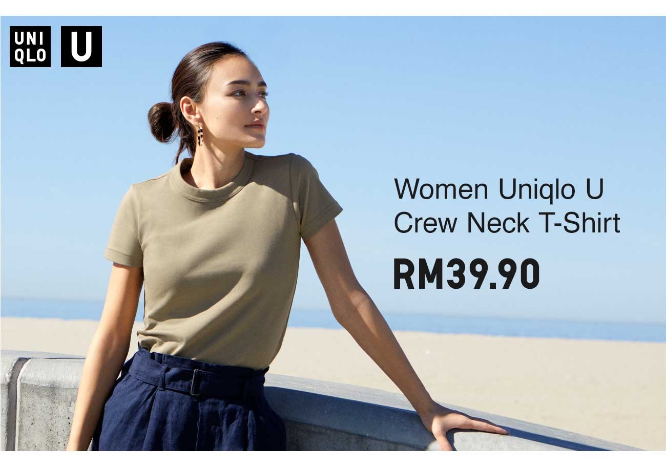 WOMEN UNIQLO U CREW NECK T-SHIRT