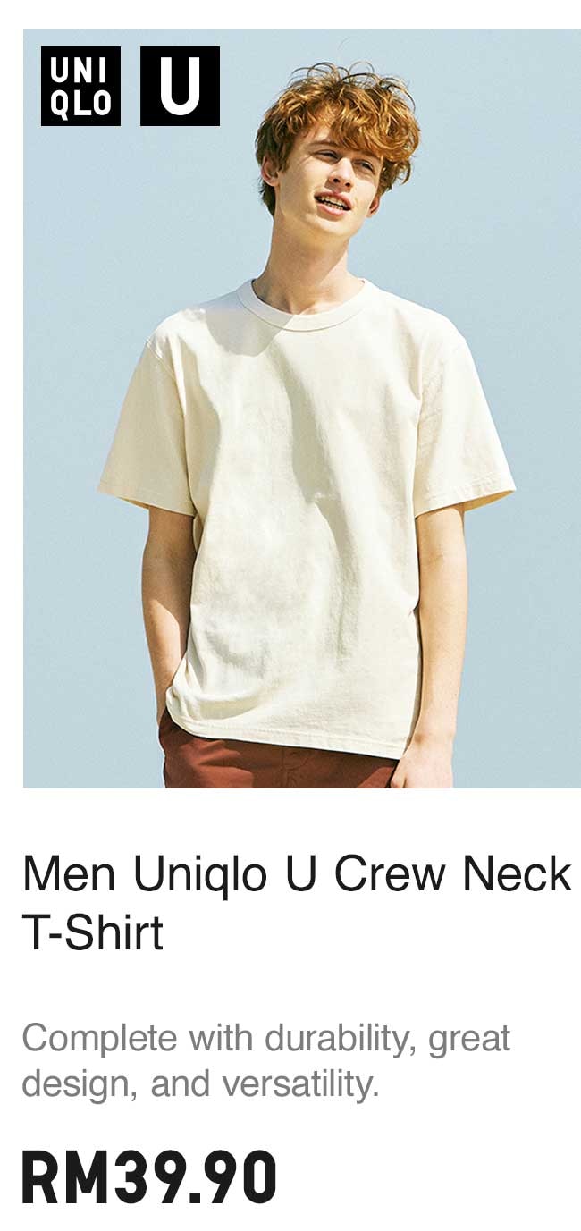 MEN UNIQLO U CREW NECK T-SHIRT