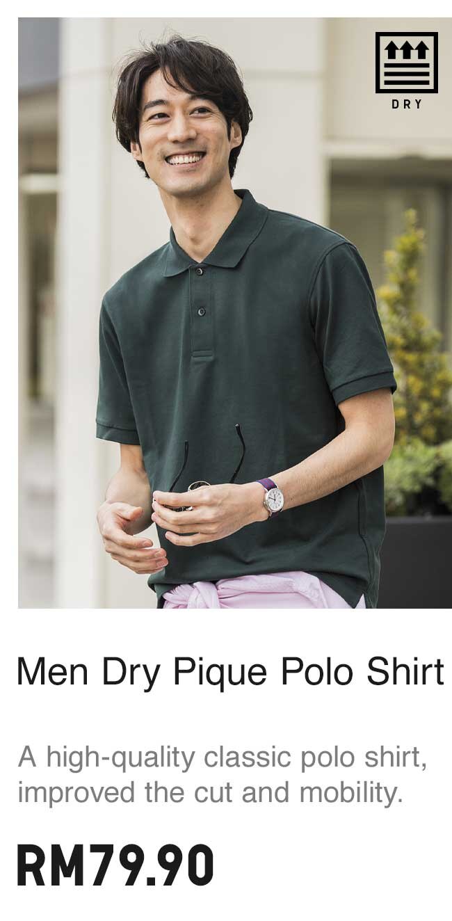 MEN DRY PIQUE POLO SHIRT