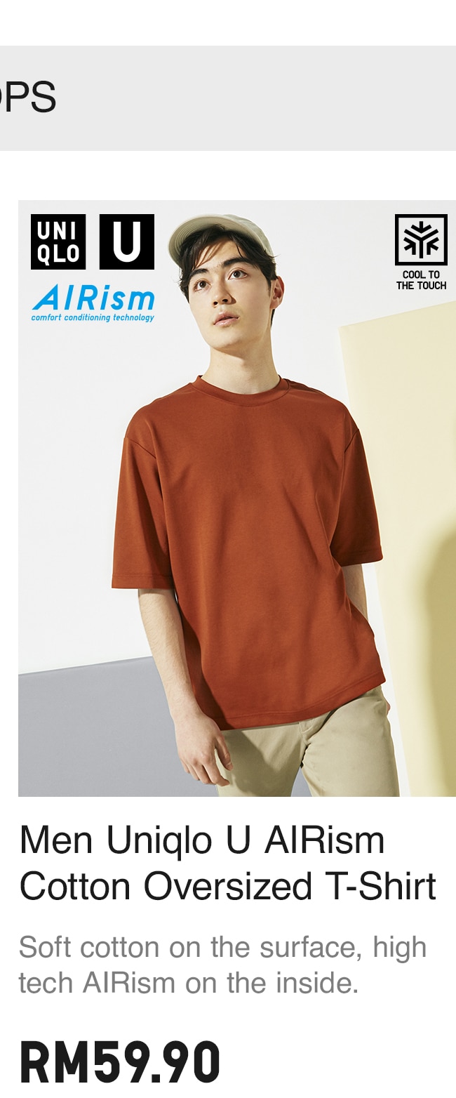 MEN UNIQLO U AIRISM TEE