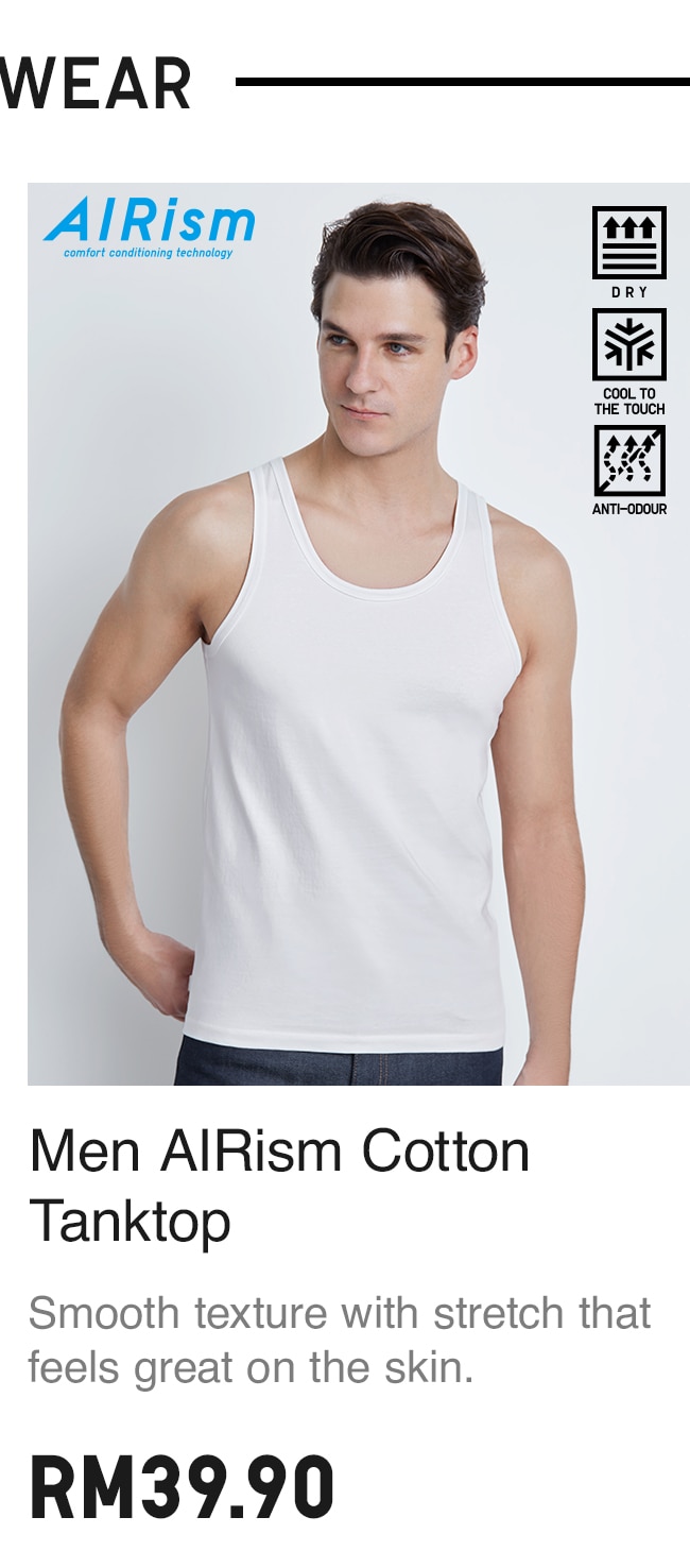 MEN AIRISM COTTON TANKTOP