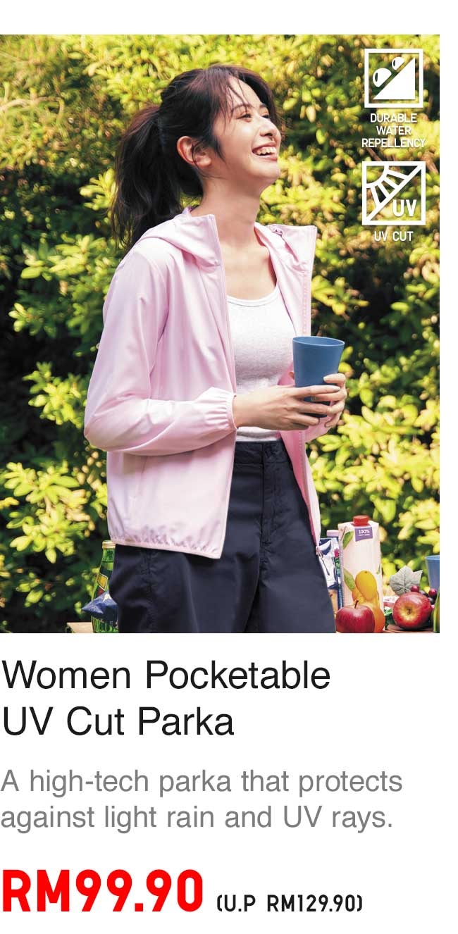 WOMEN POCKETABLE PARKA