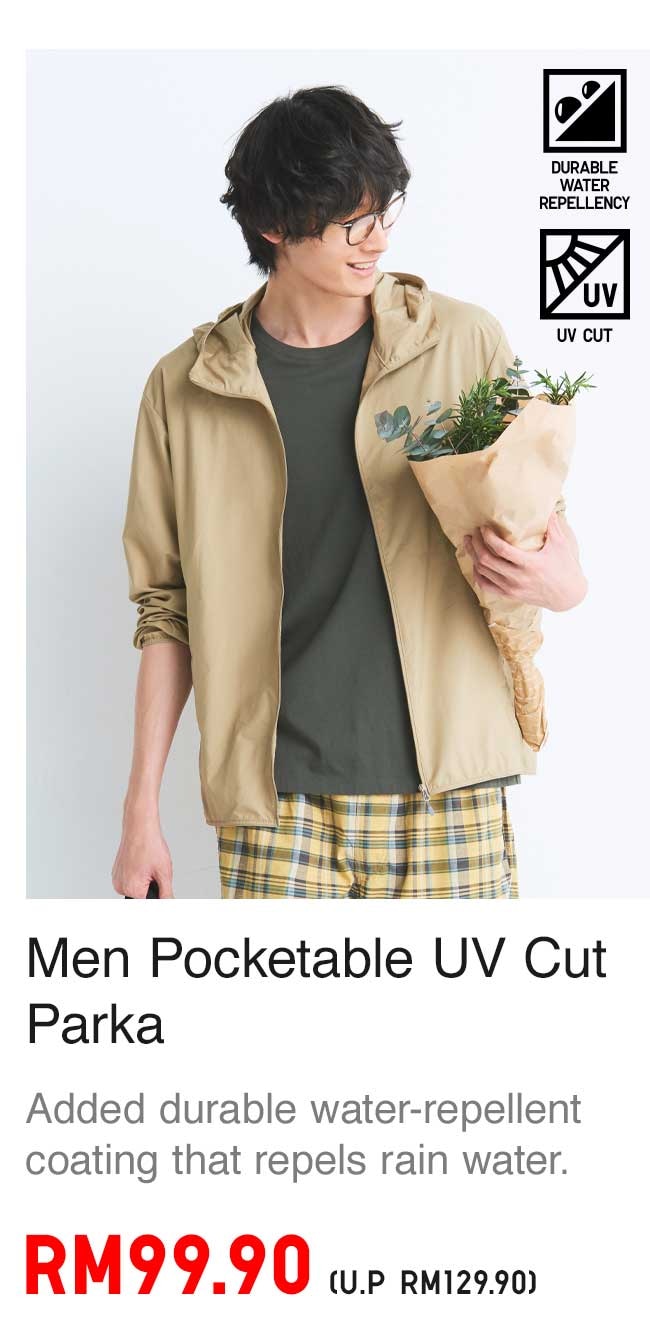 MEN POCKETABLE PARKA