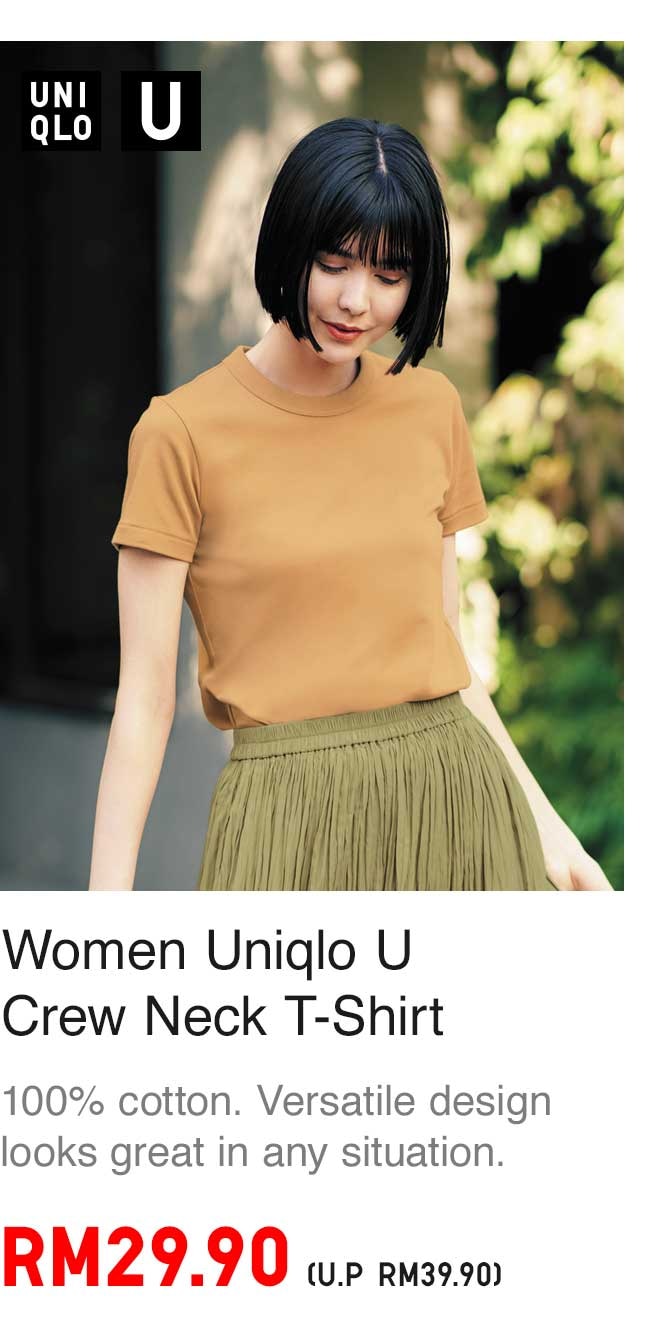 WOMEN UNIQLO U CREW NECK T-SHIRT