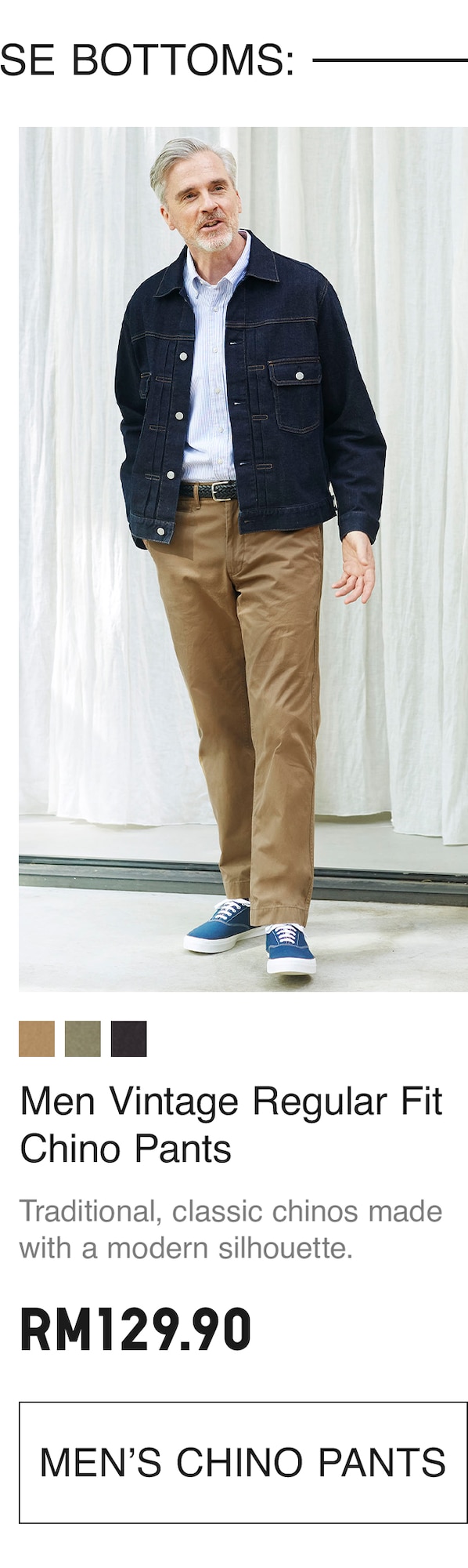 MEN VINTAGE CHINO PANTS