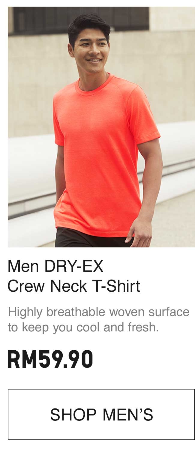 MEN DRY-EX CREW NECK T-SHIRT