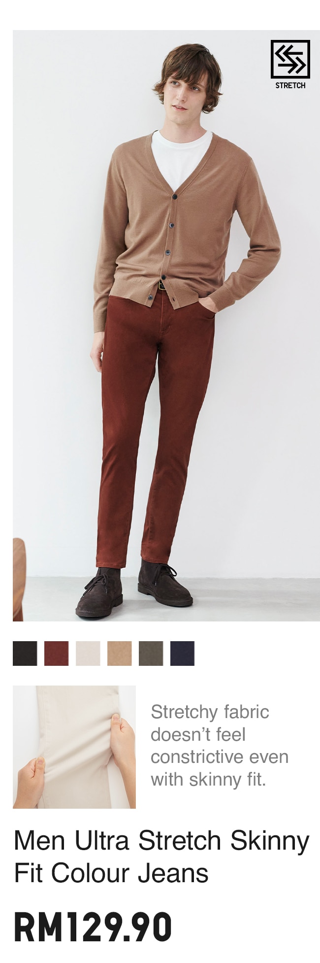 MEN ULTRA STRETCH COLOUR JEANS