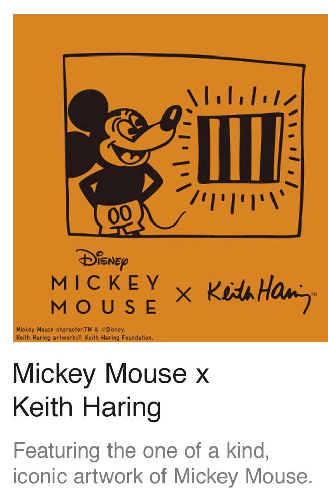 MICKEY MOUSE X KEITH HARING