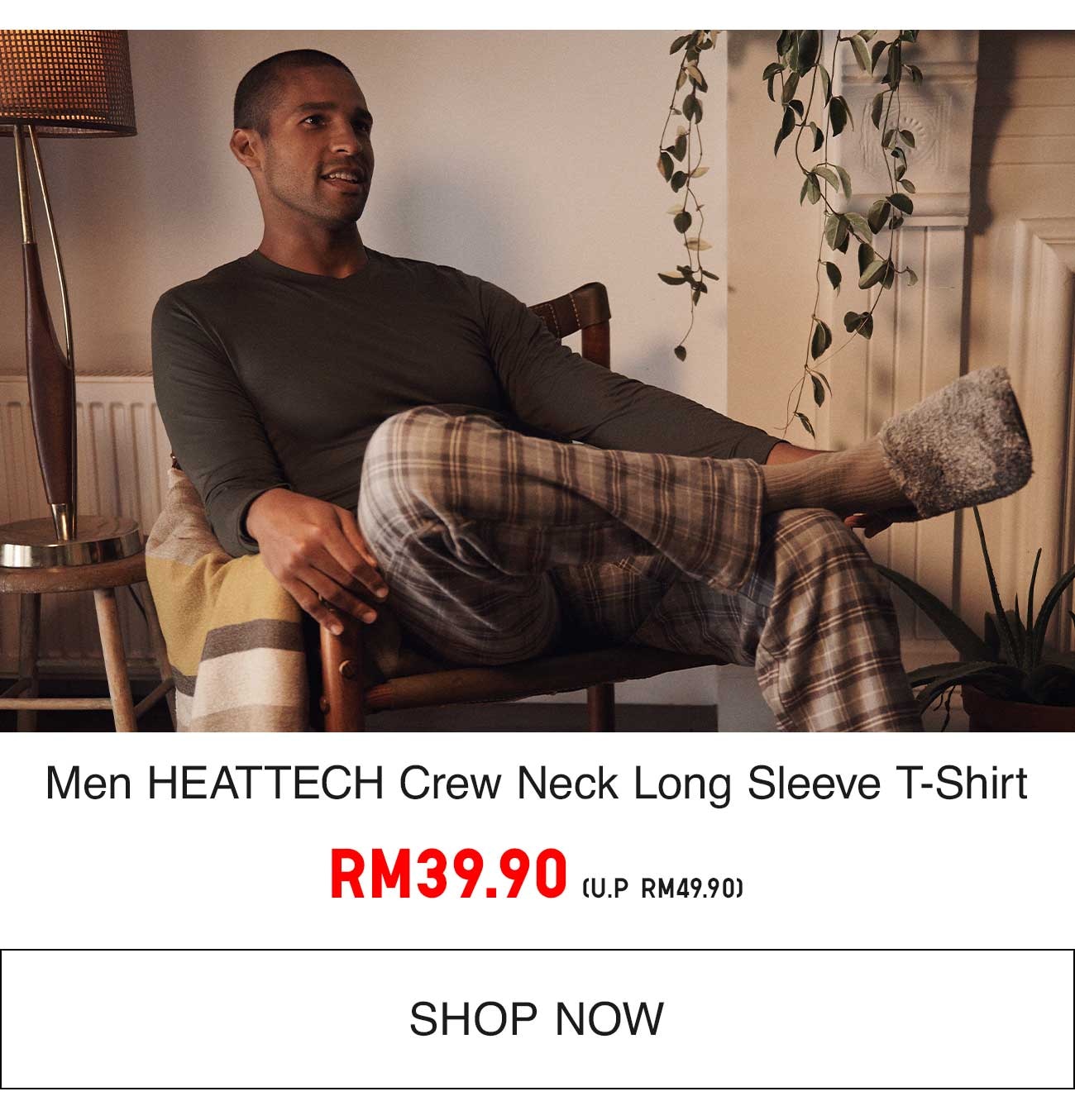 MEN HEATTECH CREW NECK TEE