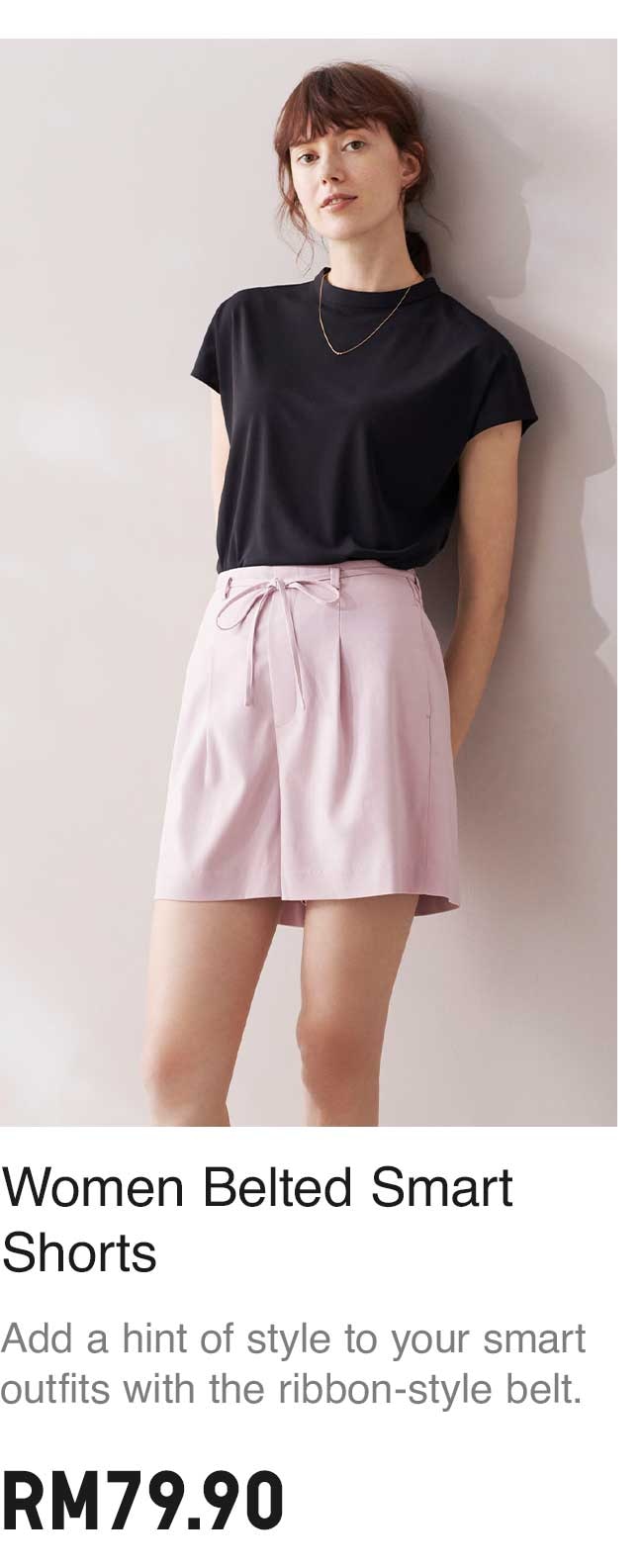 BELTED SMART SHORTS