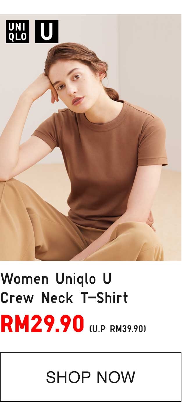 WOMEN UNIQLO U CREW NECK T-SHIRT