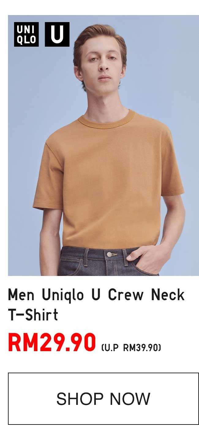 MEN UNIQLO U CREW NECK T-SHIRT