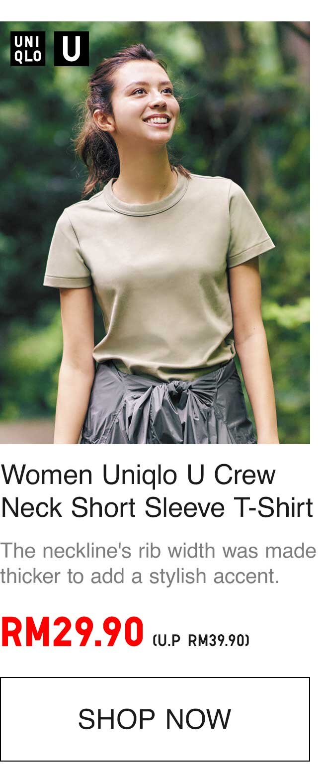 WOMEN UNIQLO U CREW NECK TSHIRT