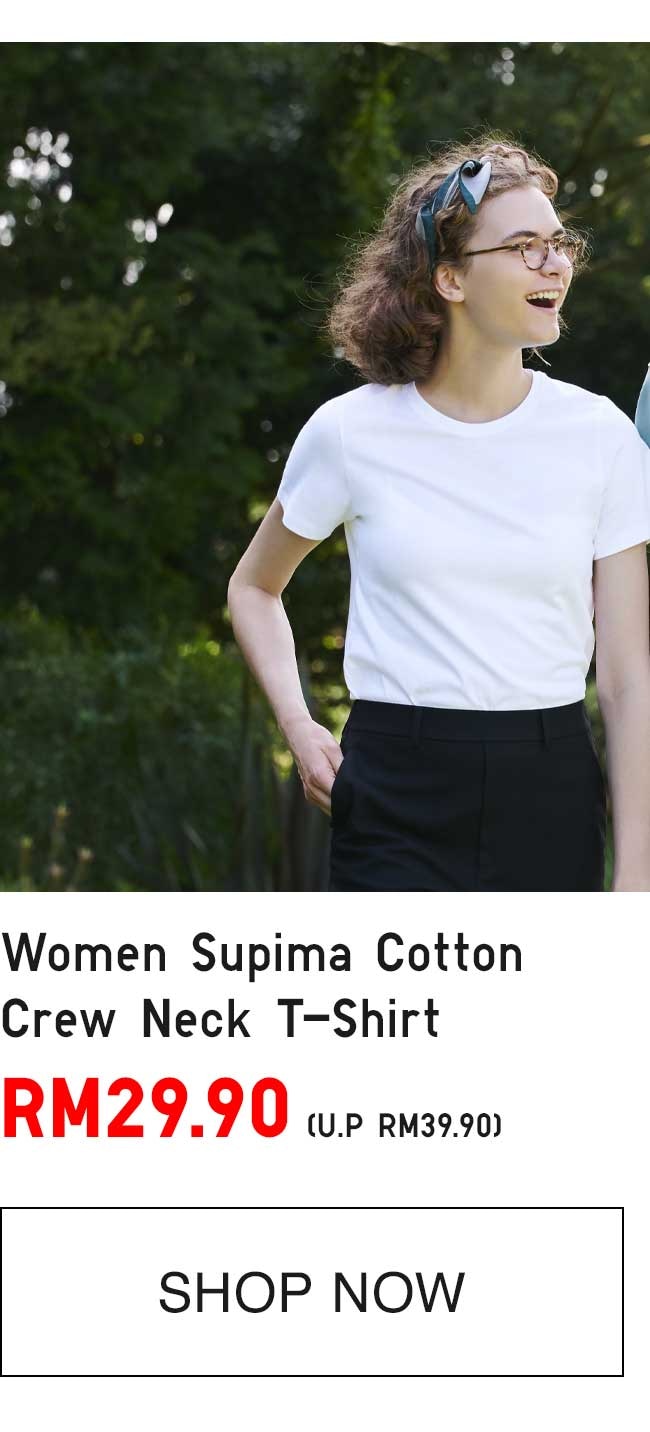 WOMEN SUPIMA COTTON CREW NECK T-SHIRT