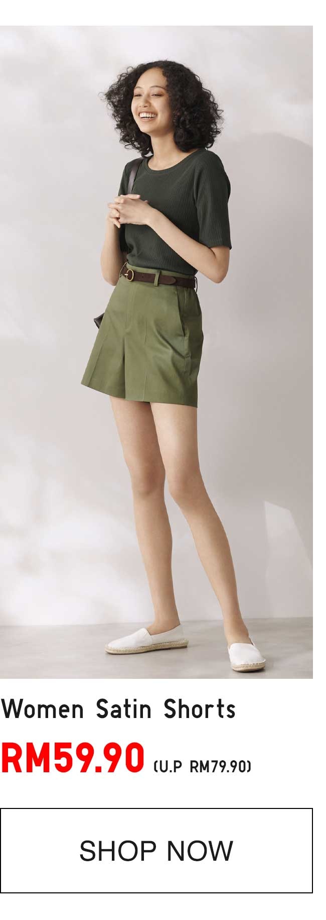 WOMEN SATIN SHORTS