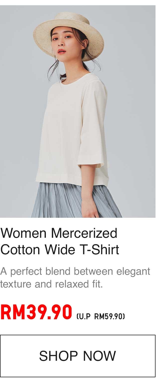 WOMEN MERCERIZED COTTON TSHIRT