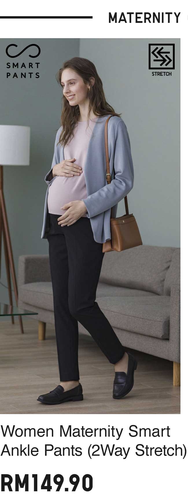 WOMEN MATERNITY SMART ANKLE PANTS