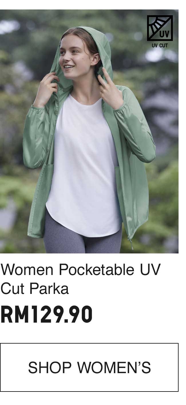 WOMEN POCKETABLE UV CUT PARKA