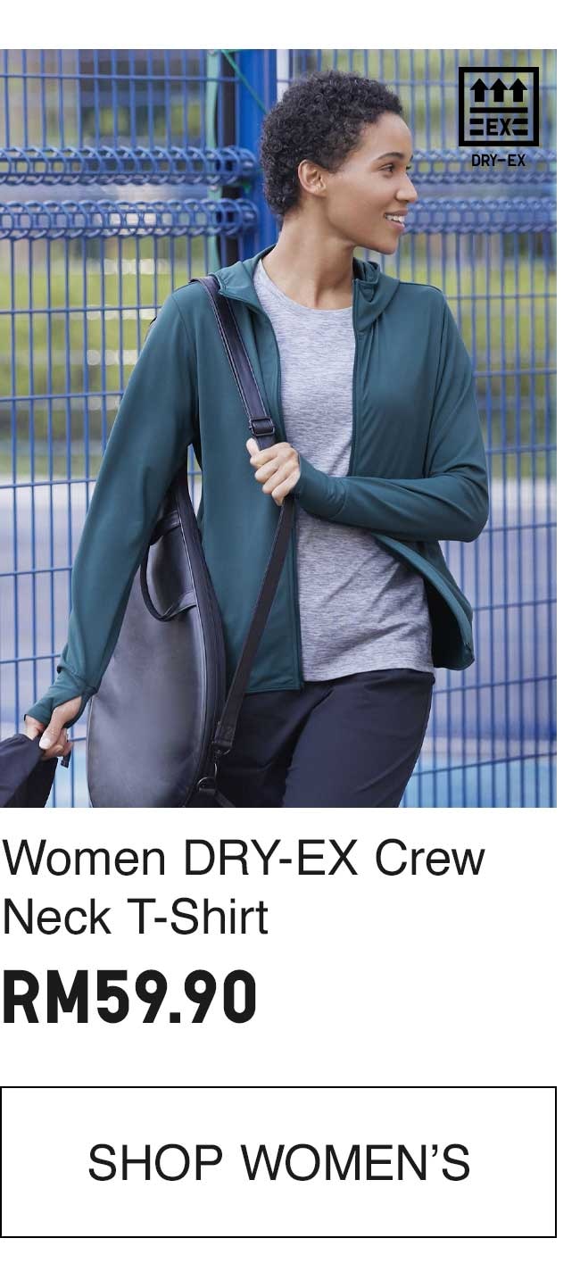 WOMEN DRY-EX CREW NECK T-SHIRT