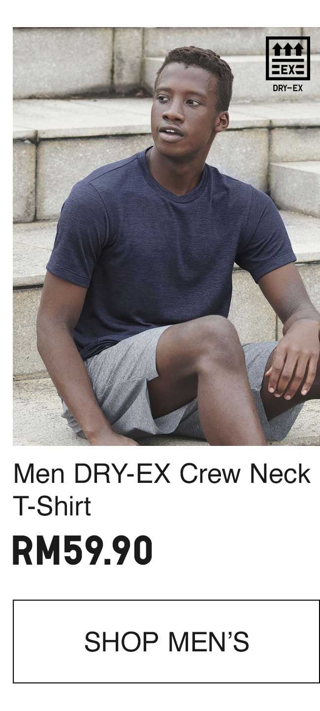 MEN DRY-EX CREW NECK T-SHIRT