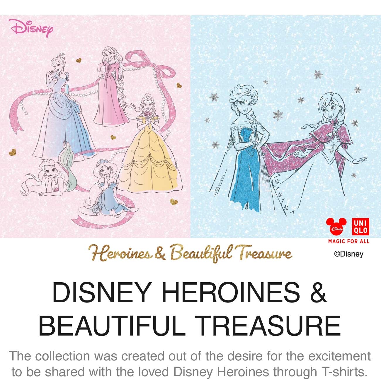 DISNEY HEROINES & BEAUTIFUL TRESURE