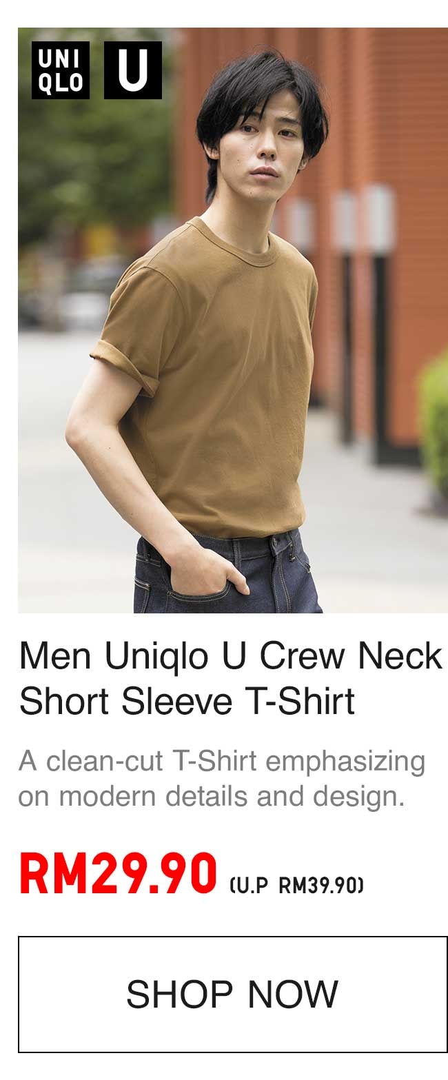 MEN UNIQLO U CREW NECK TSHIRT