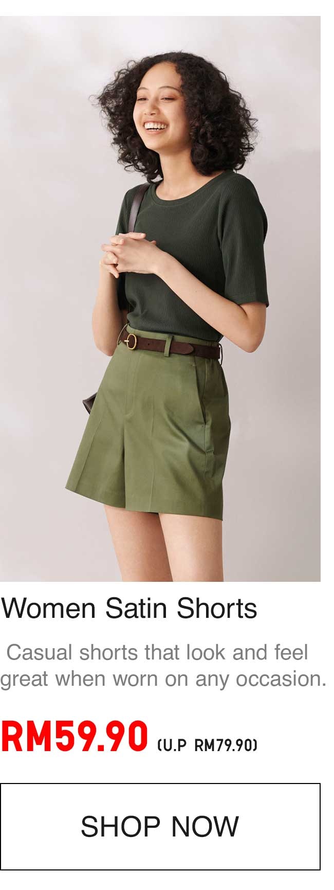 WOMEN SATIN SHORTS