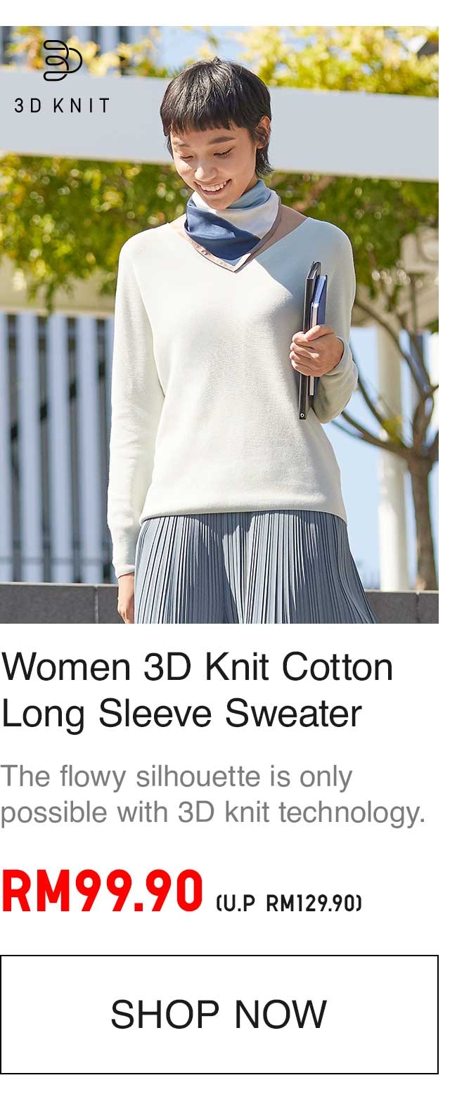 WOMEN 3D KNIT SWEATER