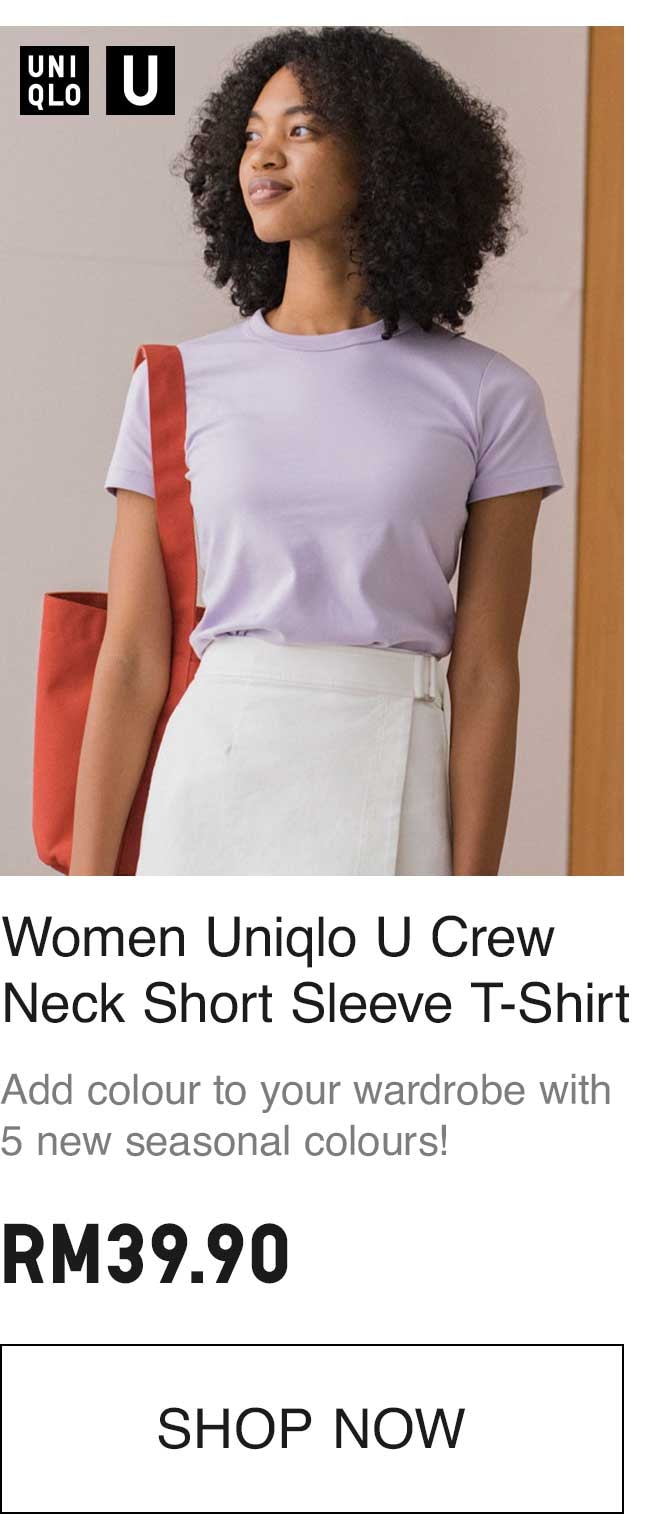 WOMEN UNIQLO U CREW NECK TSHIRT