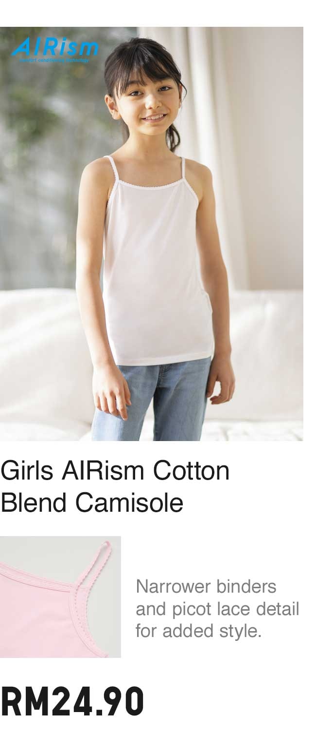 Girls AIRism Cotton Blend Camisole