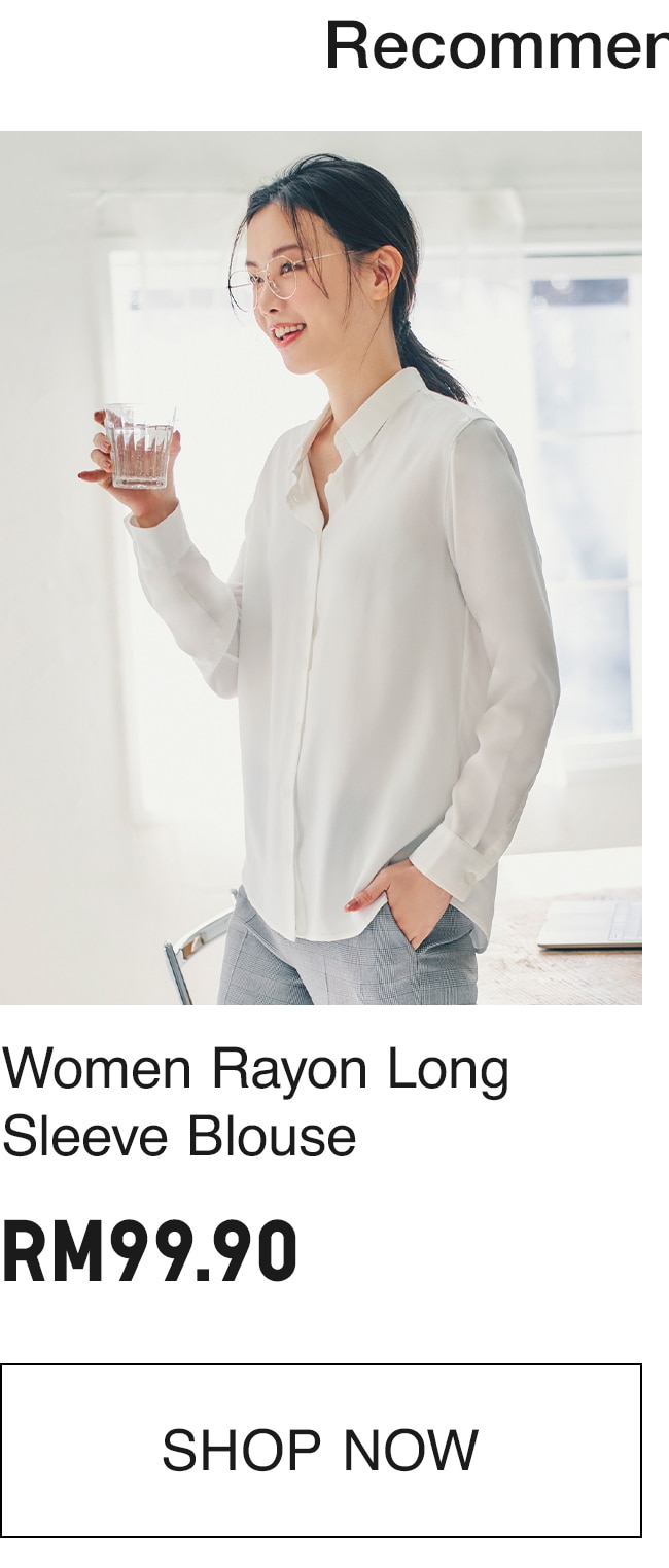 RAYON LONG SLEEVE BLOUSE