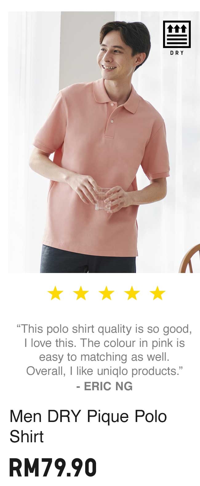 MEN DRY PIQUE POLO SHIRT