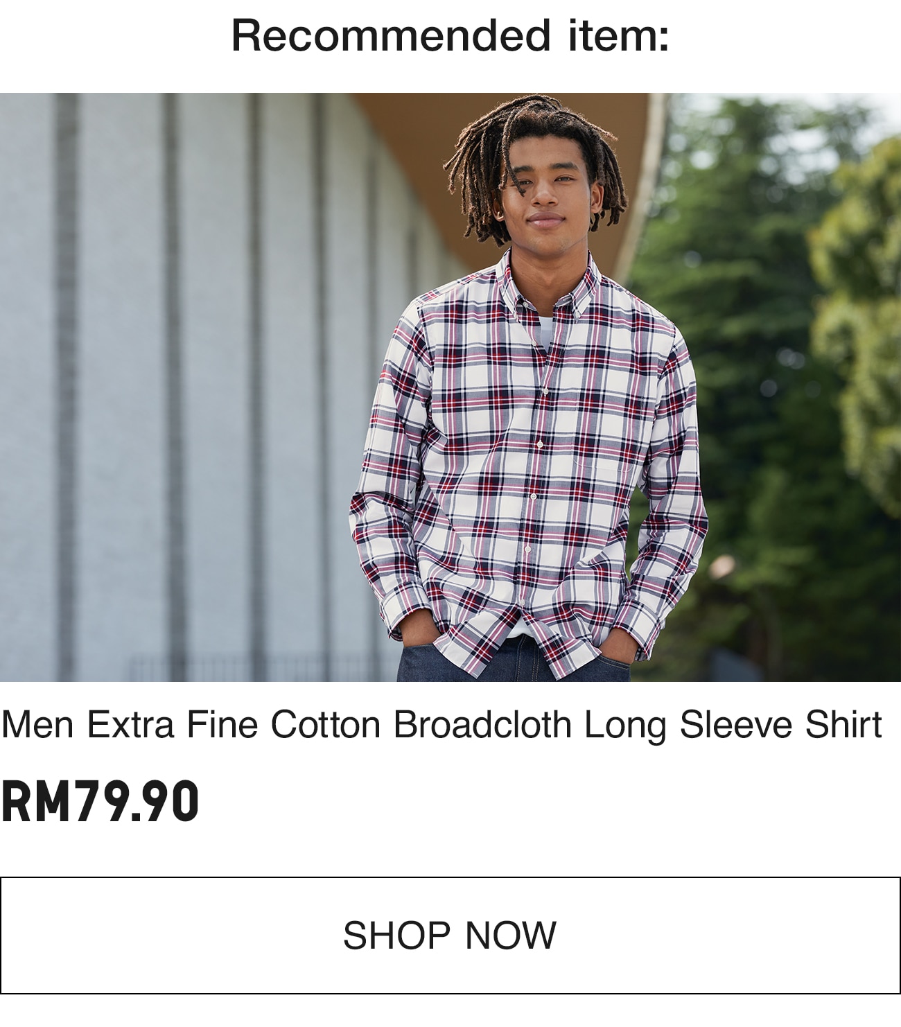 EXTRA FINE COTTON BROADCLOTH SHIRT