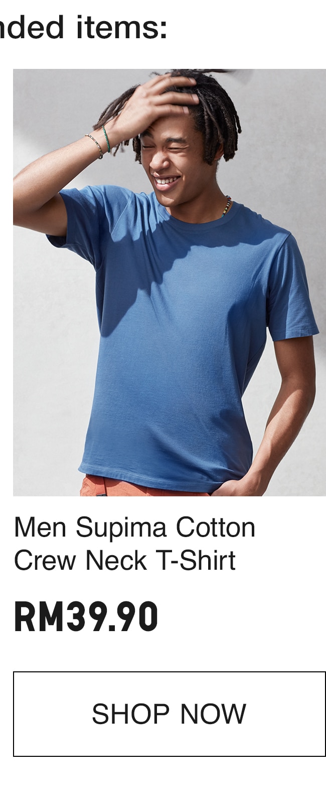 MEN SUPIMA COTTON CREW NECK T-SHIRTz