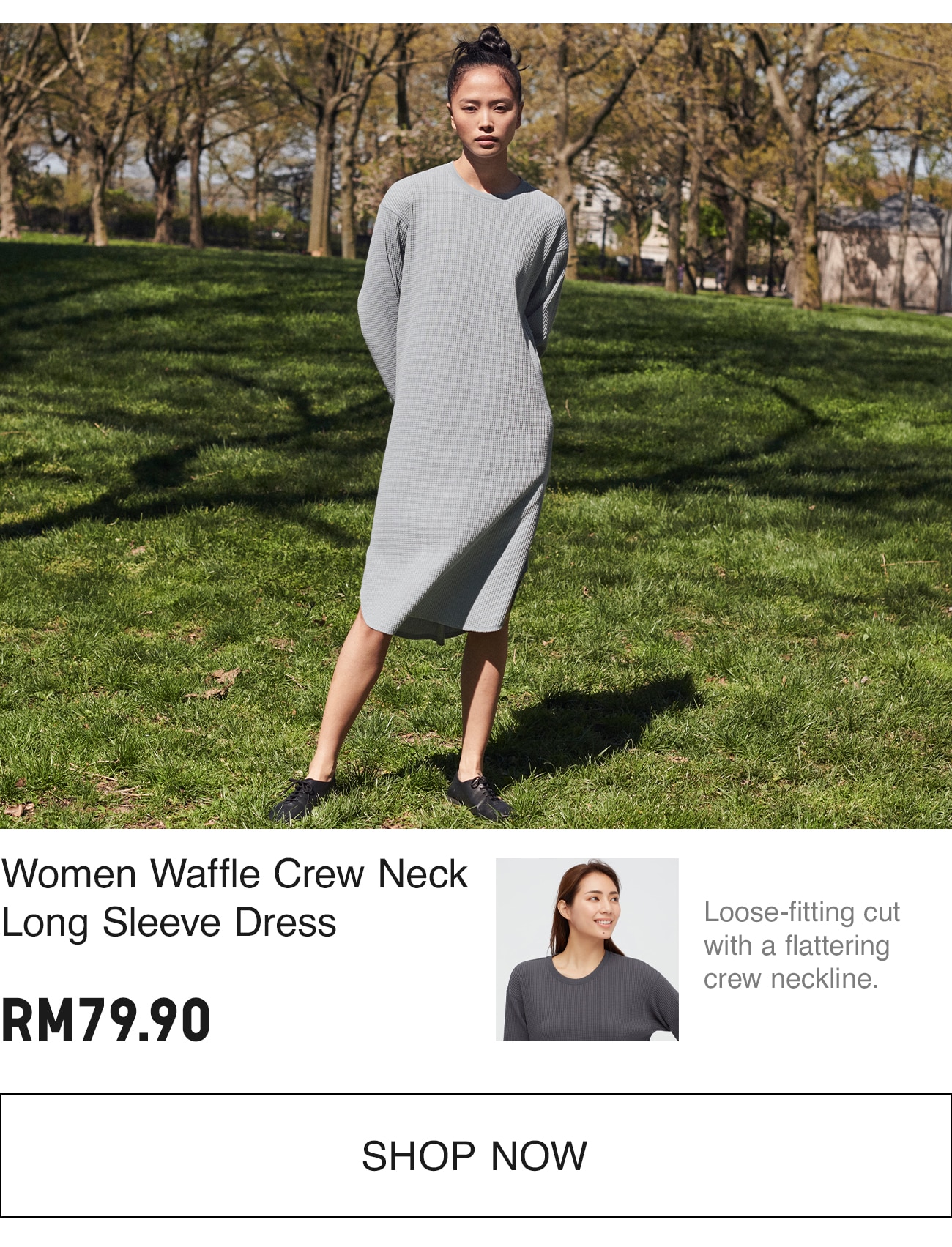 WOMEN WAFFLE DRESS