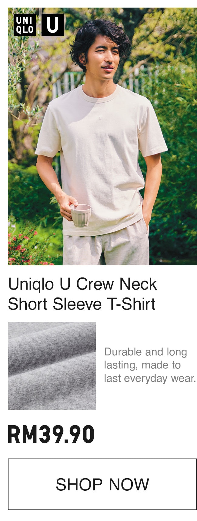 MEN UNIQLO U CREW NECK T-SHIRT